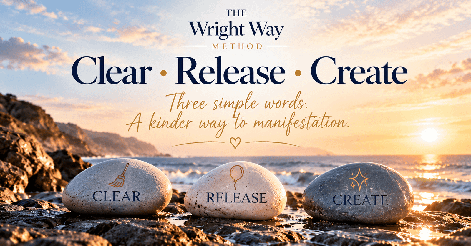 Clear Release Create — the three stages of The Wright Way Method