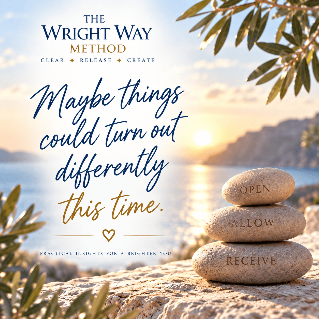 Maybe things_blog2_image1_square Maybe things could turn out differently this time. Stones engraved open, allow and receive by the sea.